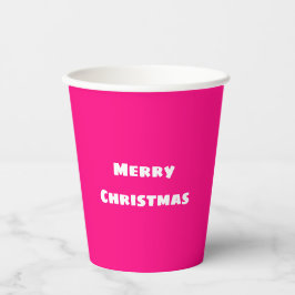 Frohe Weihnachts-festliche Liebe, Warmth Deep Pink Pappbecher