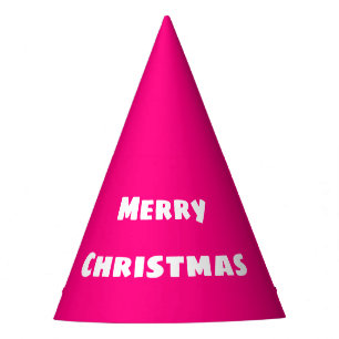 Frohe Weihnachts-festliche Liebe, Warmth Deep Pink Partyhütchen