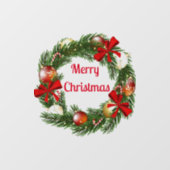 Frohe Weihnachts-Feuersticker für Fenster Fensteraufkleber (Blatt)