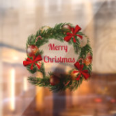 Frohe Weihnachts-Feuersticker für Fenster Fensteraufkleber (Blatt 2)