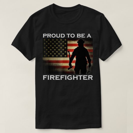 Frohe Weihnachts-Feuerwehrmann Fireman USA Flag Xm T-Shirt (Design vorne)
