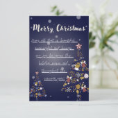 Frohe Weihnachts-Flachkarte (Stehend Vorderseite)