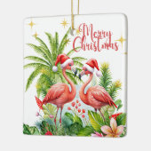 Frohe Weihnachts Flamingo Ornament (Links)