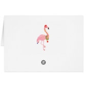 Frohe Weihnachts Flamingo Weihnachtsmannmütze (Rückseite Horizontal)