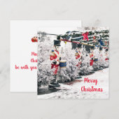 Frohe Weihnachts-Flat Note Card Mitteilungskarte (Vorne/Hinten)