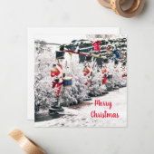 Frohe Weihnachts-Flat Note Card Mitteilungskarte (Vorderseite/Rückseite Beispiel)