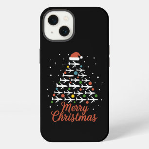 Frohe Weihnachts-Flugzeug Tree Urlaub iPhone 13 Hülle