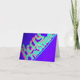 Frohe Weihnachts-Fluoreszenz-Karte Karte