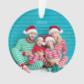 Frohe Weihnachts-Foto Acrylschmuck Ornament (Vorderseite)