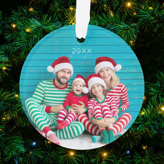 Frohe Weihnachts-Foto Acrylschmuck Ornament