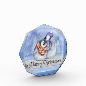 Frohe Weihnachts-Foto Block (Links)