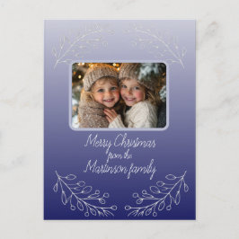 Frohe Weihnachts-Foto Botanischer Urlaub Postkarte