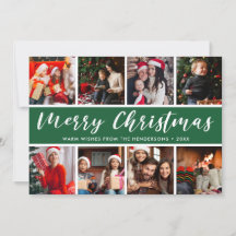 Frohe Weihnachts Foto Collage Calligraphie