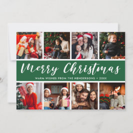 Frohe Weihnachts Foto Collage Calligraphie Feiertagskarte