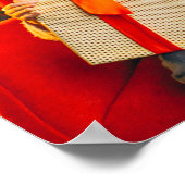 Frohe Weihnachts Foto Collage Calligraphie Poster (Ecke)