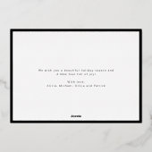 Frohe Weihnachts-Foto-Collage Folien Feiertagskarte (Rückseite)