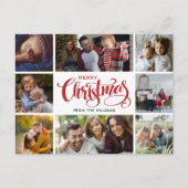Frohe Weihnachts Foto Collage Postcard Postkarte (Vorderseite)