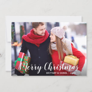 Frohe Weihnachts Foto Couple Card WS Feiertagskarte