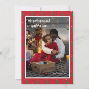 Frohe Weihnachts-Foto Custom Feiertagskarte