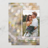 Frohe Weihnachts-Foto Feiertagskarte (Vorne/Hinten)