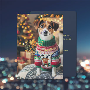 Frohe Weihnachts-Foto Feiertagskarte