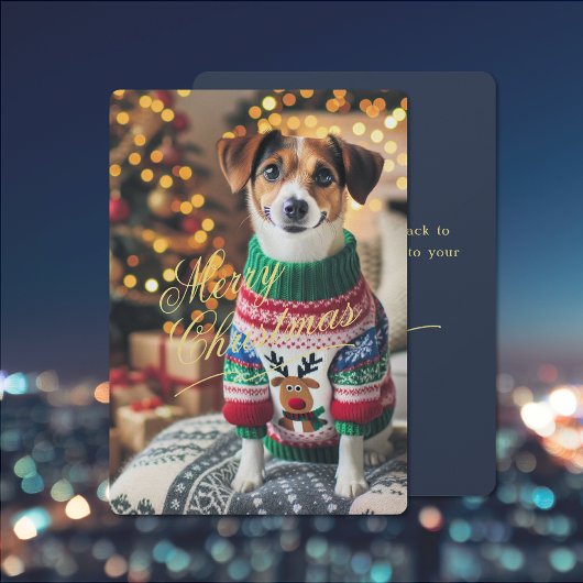 Frohe Weihnachts-Foto Feiertagskarte