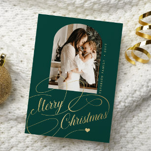 Frohe Weihnachts-Foto Feiertagskarte