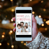 Frohe Weihnachts-Foto Feiertagskarte