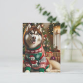 Frohe Weihnachts-Foto Feiertagspostkarte (Stehend Vorderseite)