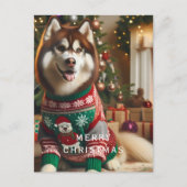 Frohe Weihnachts-Foto Feiertagspostkarte (Vorderseite)