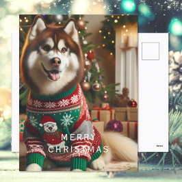 Frohe Weihnachts-Foto Feiertagspostkarte