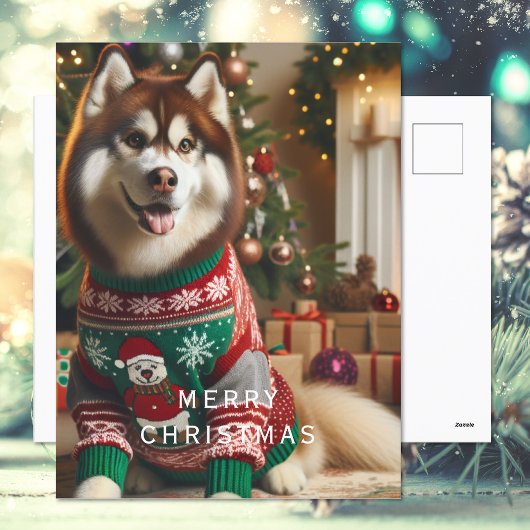 Frohe Weihnachts-Foto Feiertagspostkarte