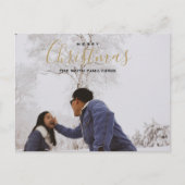 Frohe Weihnachts-Foto Feiertagspostkarte (Vorderseite)