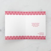 Frohe Weihnachts-Foto geklappte Grußkarte Feiertagskarte (Innenseite)