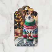 Frohe Weihnachts-Foto Geschenkanhänger (Rückseite)