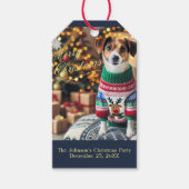 Frohe Weihnachts-Foto Geschenkanhänger (Vorderseite)