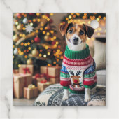 Frohe Weihnachts-Foto Geschenkanhänger (Rückseite)
