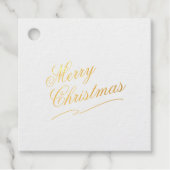 Frohe Weihnachts-Foto Geschenkanhänger (Vorderseite)