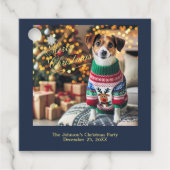 Frohe Weihnachts-Foto Geschenkanhänger (Vorderseite)