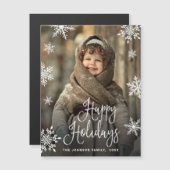 Frohe Weihnachts FOTO glückliche Ferien Magnetkart Magnetkarte (Vorne/Hinten)