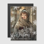 Frohe Weihnachts FOTO glückliche Ferien Magnetkart Magnetkarte (Vorne/Hinten)