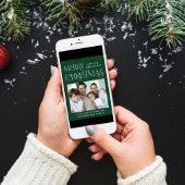 Frohe Weihnachts-Foto Green Feiertagskarte