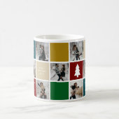 Frohe Weihnachts Foto Grid Paare Kaffeetasse (Mittel)