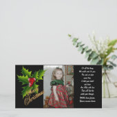 Frohe Weihnachts-Foto Grußkarte Feiertagskarte (Stehend Vorderseite)