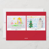 Frohe Weihnachts-Foto Ihr Kinderwerk Feiertagskarte (Rückseite)