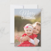 Frohe Weihnachts-Foto Karte (Vorderseite)