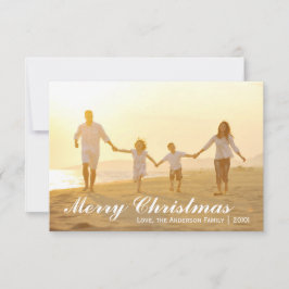 Frohe Weihnachts-Foto mit grünen Punkten - 3x5-Kar Einladung