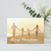 Frohe Weihnachts-Foto mit grünen Punkten - 3x5-Kar Einladung (Stehend Vorderseite)