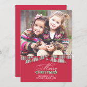 Frohe Weihnachts-Foto-Multifunktionskarte Feiertagskarte (Vorne/Hinten)