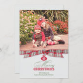 Frohe Weihnachts-Foto-Multifunktionskarte Feiertagskarte (Vorne/Hinten)